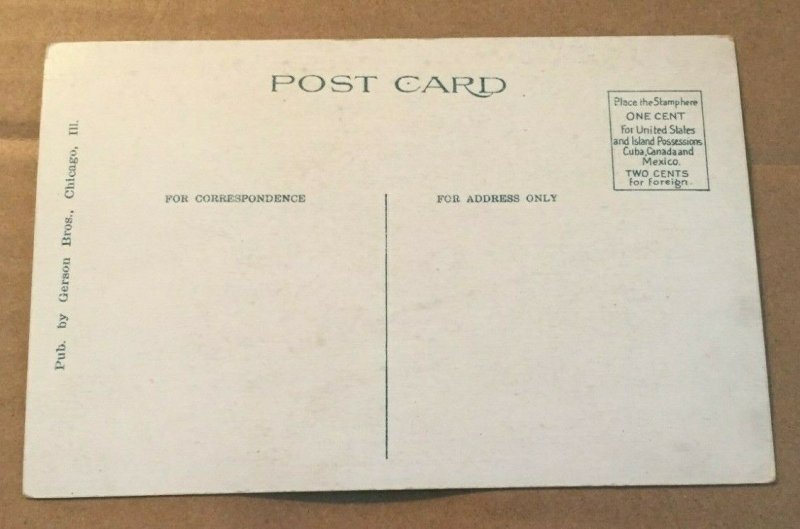 VINTAGE .01 POSTCARD UNUSED - LOOKING NORTH, CLARK ST. FROM MONROE, CHICAGO ILL.