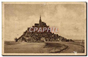 Old Postcard Mont St Michel Vue Generale