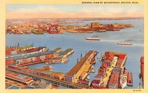 General View of Waterfront Boston, Massachusetts  