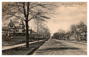 Park Avenue from 15th Street, East Orange NJ c1909 Vintage Postcard S08