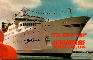 Commodore Cruise Line MS Boheme The Happy Ship 1973