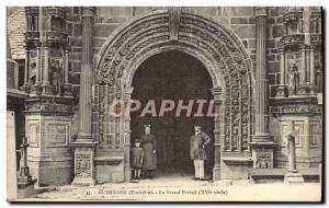 Old Postcard Guimiliau The Grand Portal