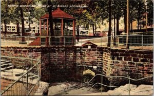 Postcard MO Cedar County Eldorado Springs Park Fountain Band Stand 1910 S80