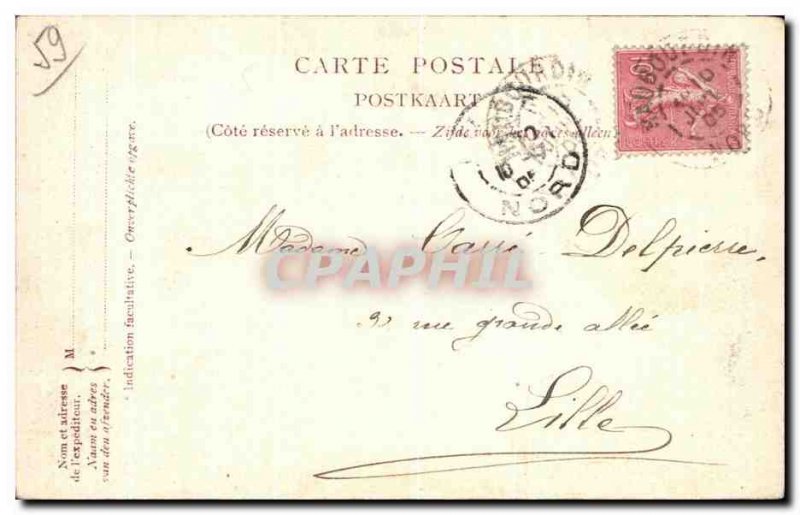 Old Postcard From Around Pecq Estaimbourg Chateau De Bourgogne Entree
