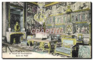 Old Postcard Fontainebleau Palace Salon du Pape
