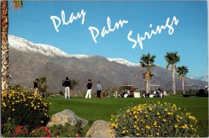 Vintage Postcard 4x6 Palm Springs Golf Course, Palm Springs, CA CON16