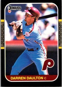 1987 Donruss Baseball Card Darren Daulton Philadelphia Phillies sk20390