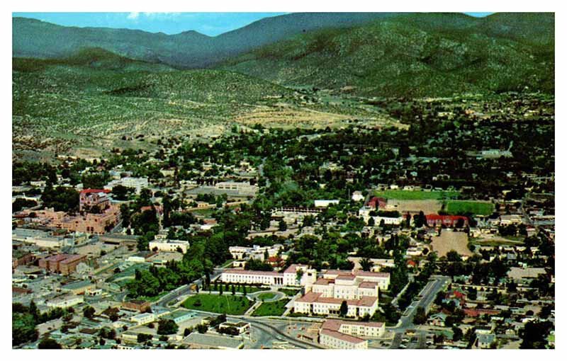 Postcard AERIAL VIEW SCENE Santa Fe New Mexico NM AQ3377