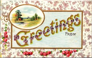 Greetings With Flowers