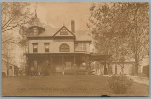 MACEDON NY RESIDENCE OF DR. RODENBERG ANTIQUE REAL PHOTO POSTCARD RPPC