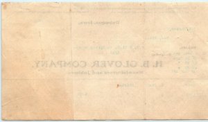 1903 Dubuque, IA H.B. Glover Letterhead Clothing Receipt Invoice Spring Grove R1