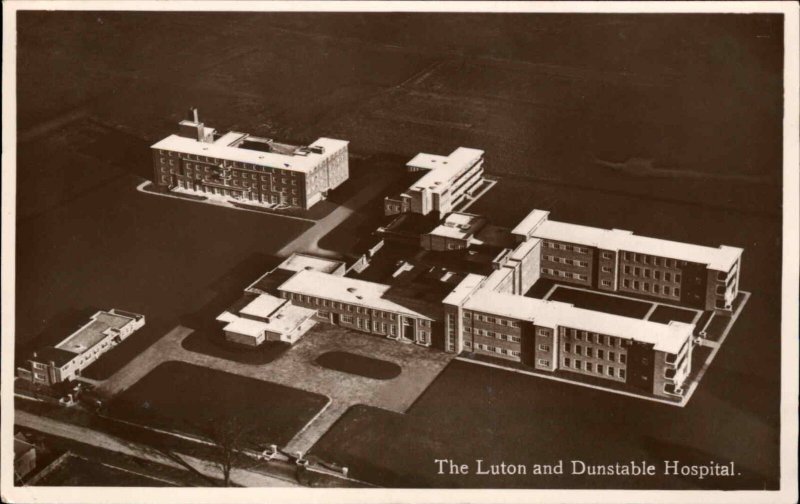 Vintage RPPC Luton and Dunstable Hospital BEDFORDSHIRE Real Photo Postcard