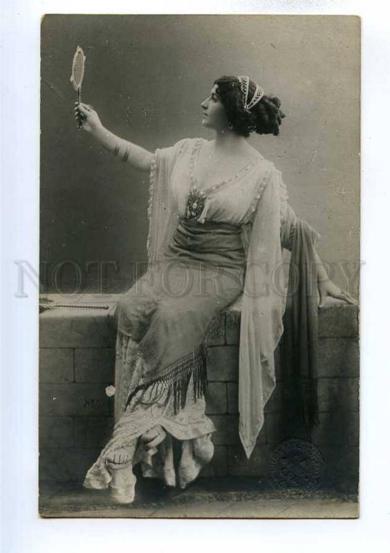 193779 KUZNETSOVA BENOIS Russian OPERA singer MIRROR old photo