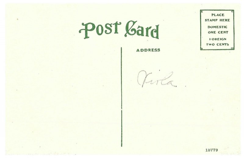 Vintage Penn Station Winona Lake, Indiana Depot Postcard