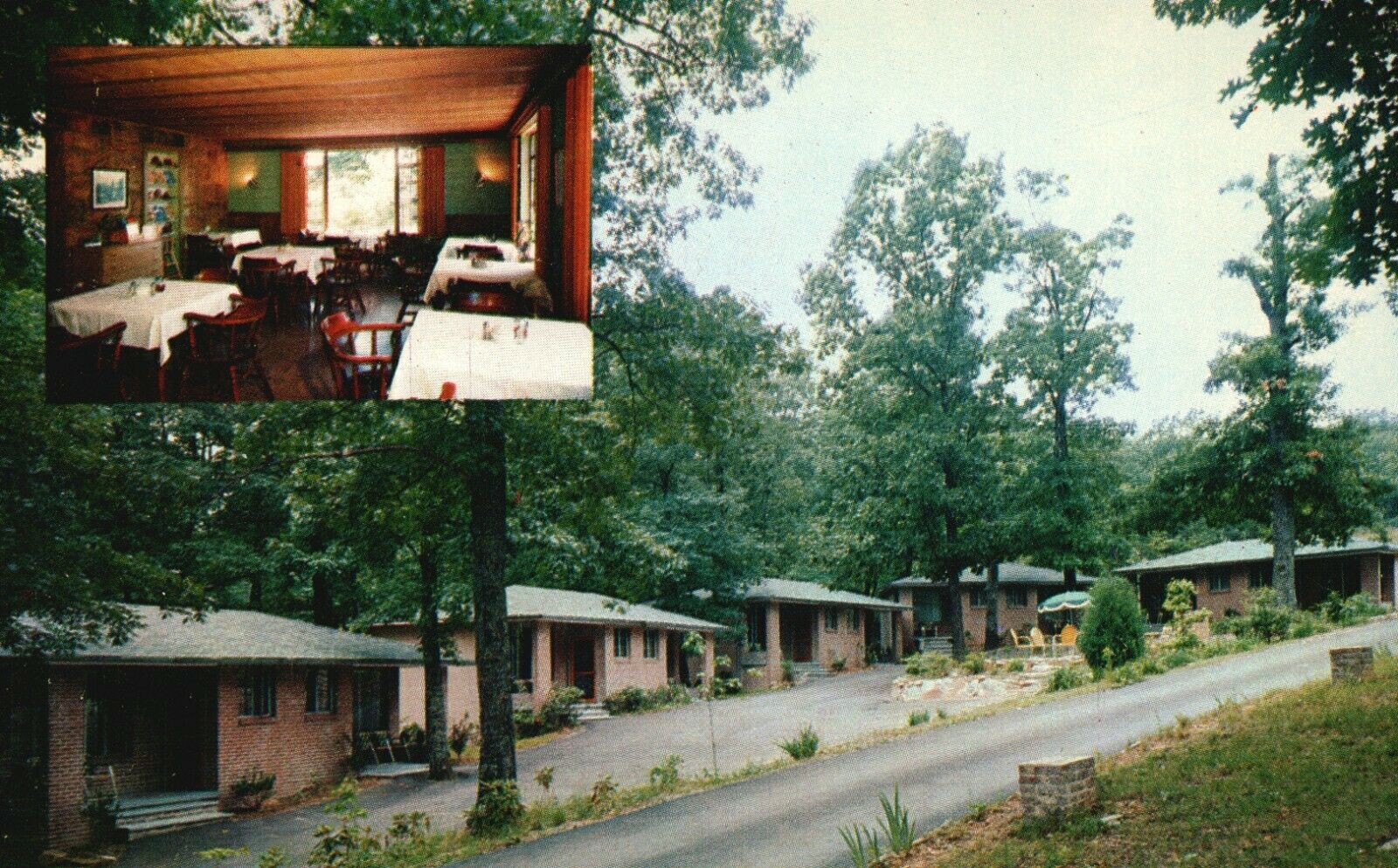 Vintage Postcard Fairyland Courts Motel Lookout Mountain Tennessee TN