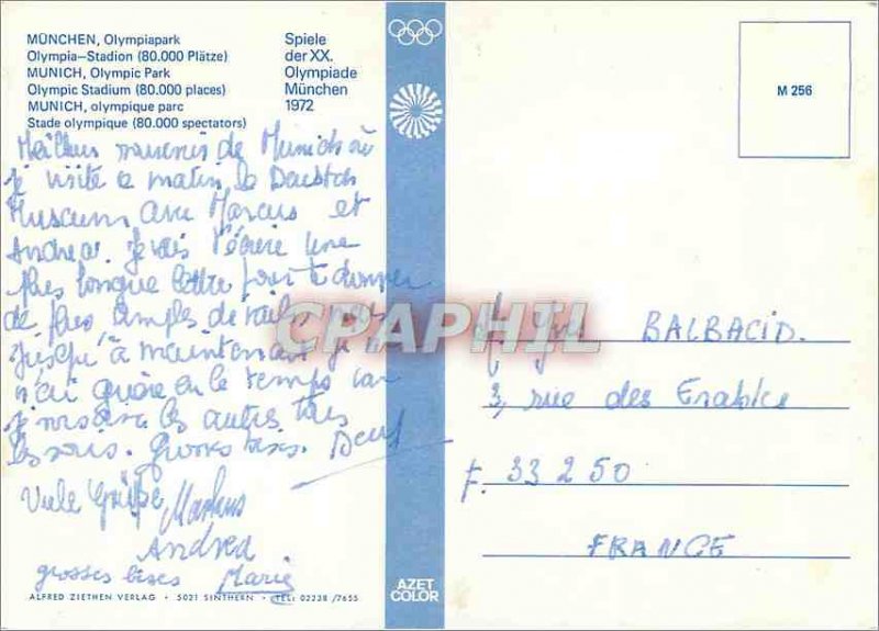 Postcard Modern Olympic Stadium Baseball Games