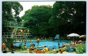 BALNEARIO de OJO de AGUA, Costa Rica ~ BATHING RESORT Swimming Pool  Postcard