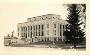 RPPC PRESTON Court House, Franklin County, Idaho c1940s Vintage Photo Postcard