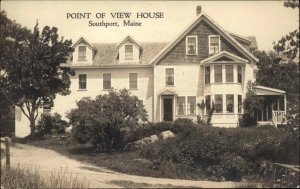 Southport Maine ME Point of View House c1920s-30s Real Photo Postcard