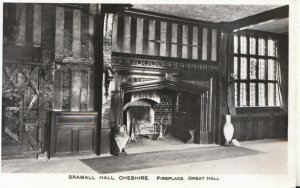 Cheshire Postcard - Bramall Hall - Great Hall - Real Photograph - Ref TZ5783