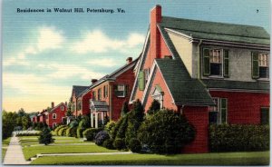 1930s Residences in Walnut Hill Petersburg Virginia Postcard