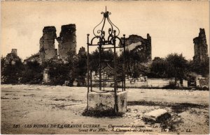 CPA Militaire Clermont-en-Argonne - Les ruines (91862)