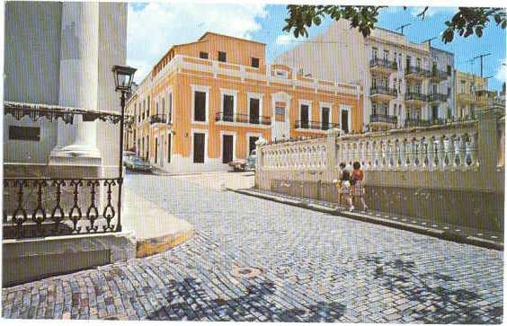 View in Old, San Juan, Puerto Rico, U.S.A.. 1977 Chrome