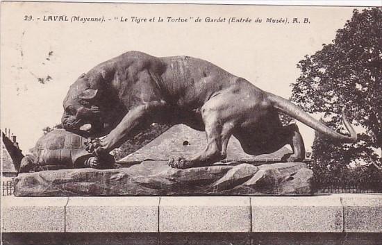 France Laval Le Tigre et la Tortue de Gardet Entree du Musee 1932