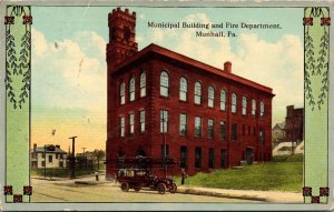 Postcard Municipal Building and Fire Department in Munhall, Pennsylvania