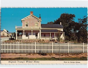 Postcard Brigham Young's Winter Home St. George Utah USA