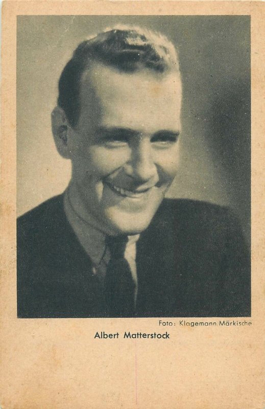 Actor Albert Matterstock Postcard