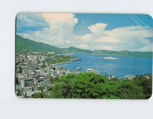 Postcard Panoramic View of the Port of Acapulco, Mexico