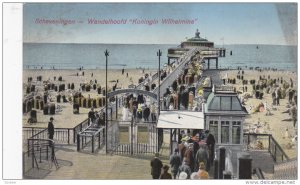 SCHEVENINGEN, Noord-Holland, Netherlands, 1900-1910's; Wandelhoofd Koningin W...