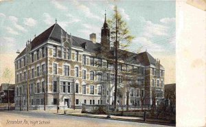 High School Scranton Pennsylvania 1910c postcard