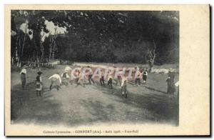 Old Postcard Football Lyon Colony Comfort August 1908 Football