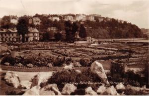 TORQUAY DEVON UK-ABBEY PARK GARDENS-SWEETMAN SUNSHINE PHOTO POSTCARD 1935 PM