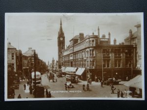 Lancashire PRESTON Fishergate showing HAYHURST'S WINE STORE c1930s RP Postcard