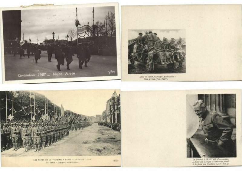 GUERRE MILITAIRE MILITARY AMERICAN ARMY IN EUROPE WWI 14 CPA (L3330)