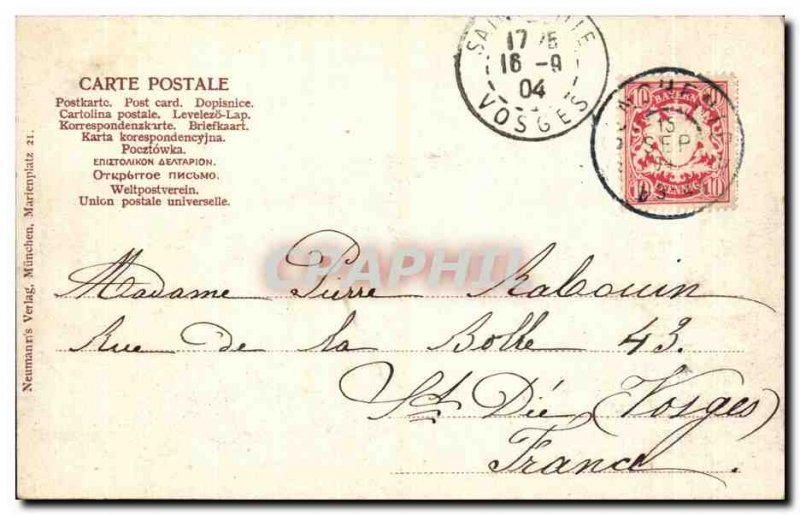 Old Postcard Munchen Justizpalast