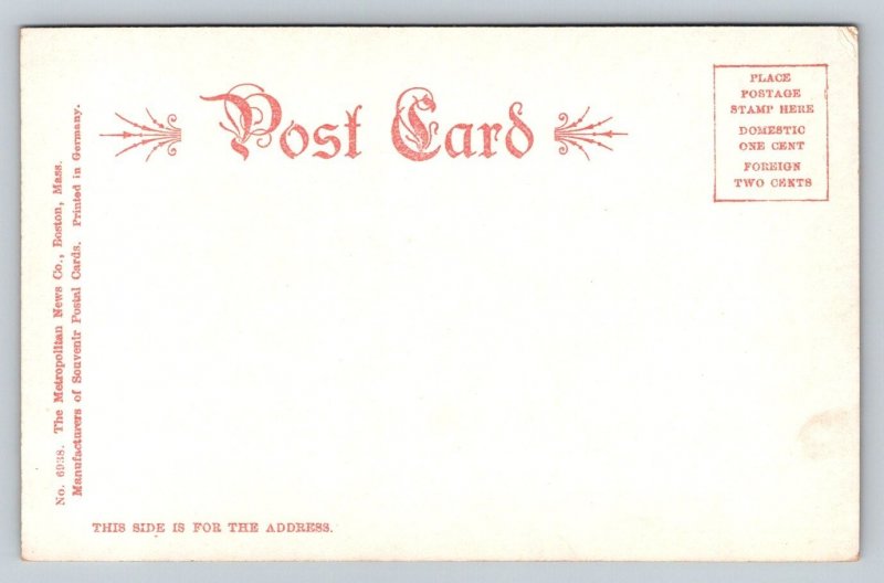 Winthrop  Massachusetts  Beach Boulevard  Crest Hotel    Postcard