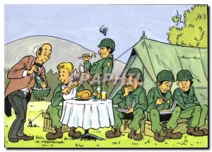 Postcard Modern Army Soldier Permantier