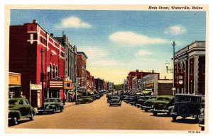 Postcard SHOP SCENE Waterville Maine ME AU9641