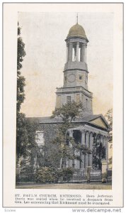 RICHMOND, Virginia, 1900-1910's; St. Paul's Church