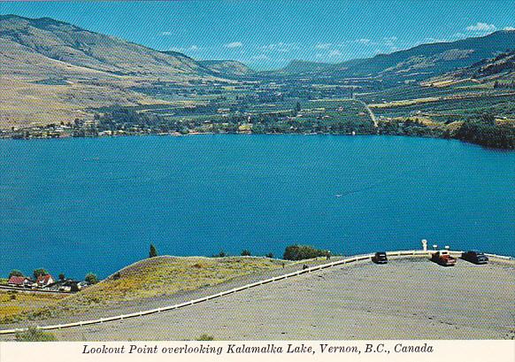 Canada Lookout Point Overlooking Kalamalka Lake Vernon British Columbia