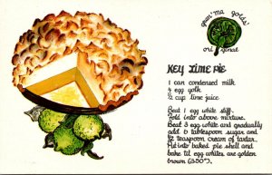 Recipe Card Florida Key Lime Pie