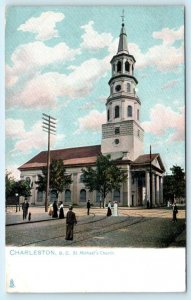 CHARLESTON, South Carolina SC ~ ST. MICHAEL'S CHURCH c1900s Tuck #1046 Postcard