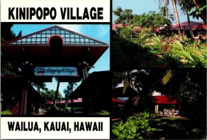 Multi View Kinipopo Village Wailua Kauai HI Postcard S67