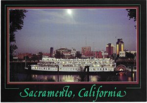 The Delta King Waterfront and Skyline of Sacramento California  4 by 6