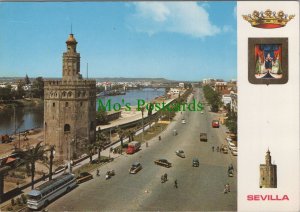 Spain Postcard - Sevilla - Torre Del Oro y Guadalquivir  RR15651