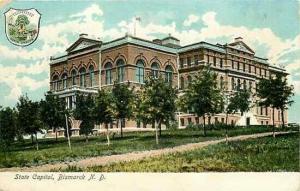 ND, Bismark, North Dakota, State Capitol Building, Illustrated Post Card 97-37